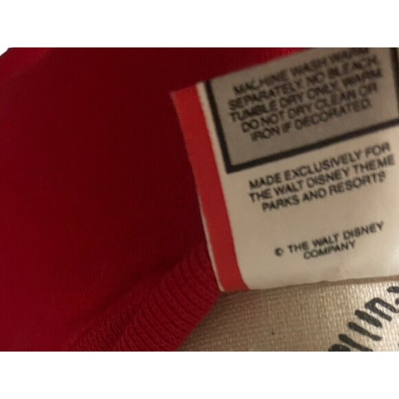 VTG Disney Designs Mickey Mouse Happy Holidays Red Sweatshirt Sz Large RARE - Picture 9 of 16